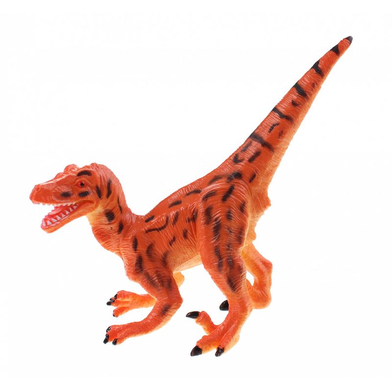 Foto van Johntoy dinosaurus animal world staurikosaurus 13 cm geel/oranje