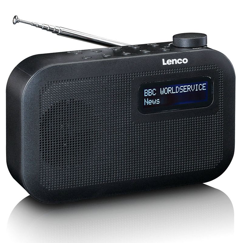 Foto van Draagbare dab+/fm radio met bluetooth® lenco pdr-016bk zwart