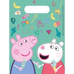 Foto van Nickelodeon feestzakjes peppa pig 16 x 23 cm groen 6 stuks