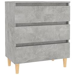 Foto van Vidaxl dressoir 60x35x69 cm spaanplaat betongrijs