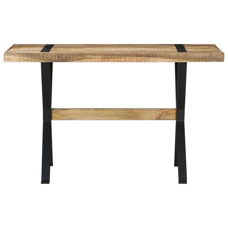 Foto van The living store eettafel industriële stijl - hout - 120 x 60 x 76 cm