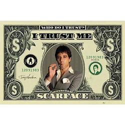 Foto van Poster scarface dollar 61 x 91,5 cm - posters