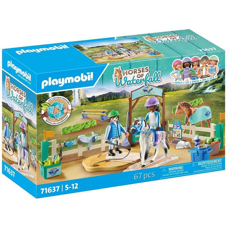 Foto van Playmobil horses of waterfall moderne paardrijschool 71637