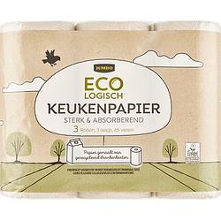 Foto van Jumbo ecologisch keukenpapier 3 laags 3 rollen