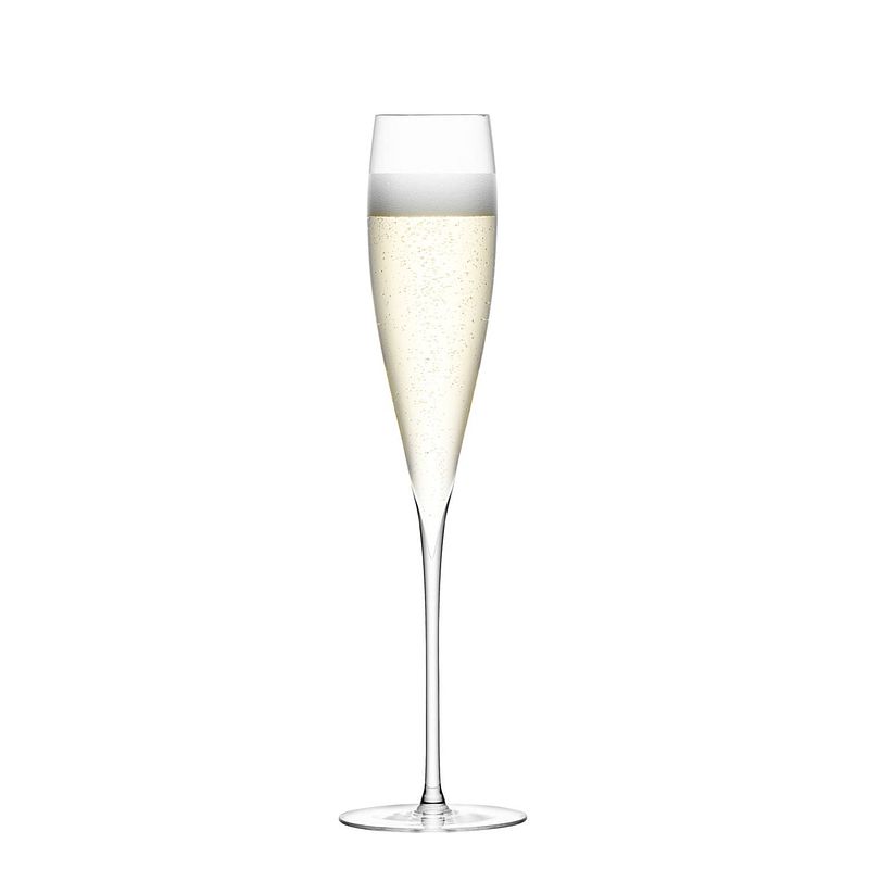 Foto van L.s.a. champagnefluiten savoy 200 ml glas transparant 2 stuks