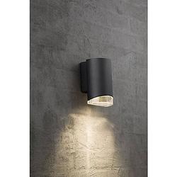 Foto van Nordlux arn 45471003 buitenlamp (wand) led gu10 28 w zwart