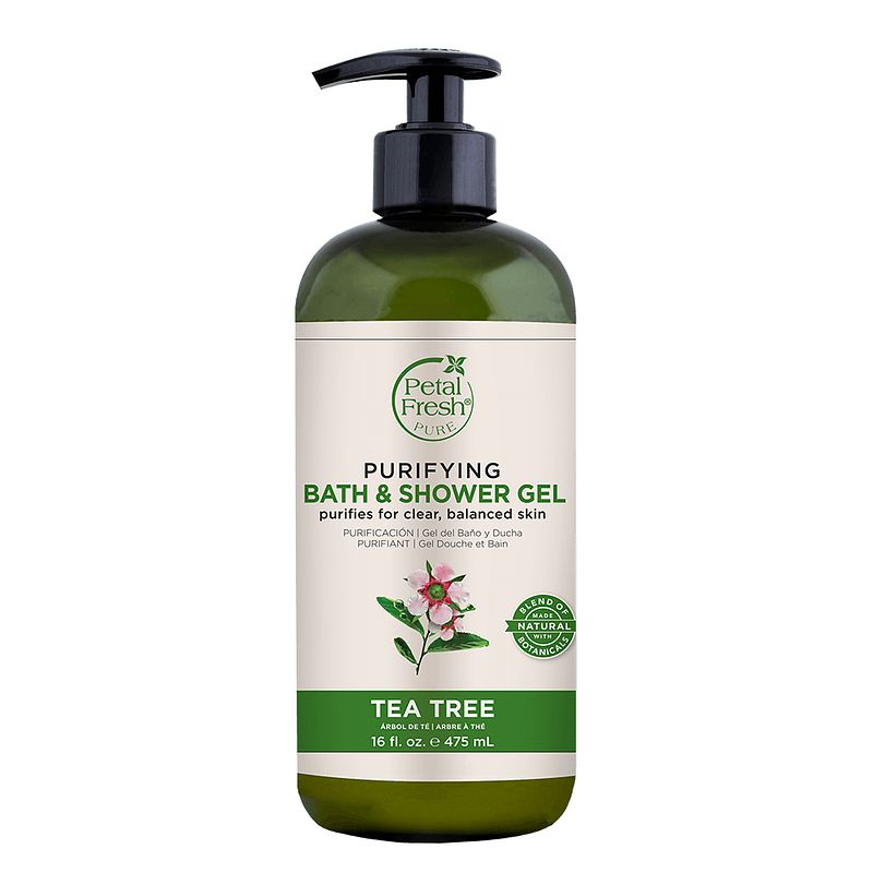 Foto van Petal fresh tea tree bath & shower gel