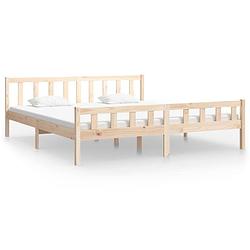 Foto van Vidaxl bedframe massief hout 200x200 cm