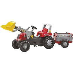 Foto van Rolly toys traptractor rollyjunior rt rood/zwart/zilver