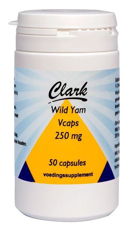 Foto van Clark wild yam 250mg capsules
