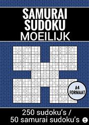 Foto van Sudoku moeilijk: samurai sudoku puzzels - nr. 26 - sudoku puzzelboeken - paperback (9789464659283)