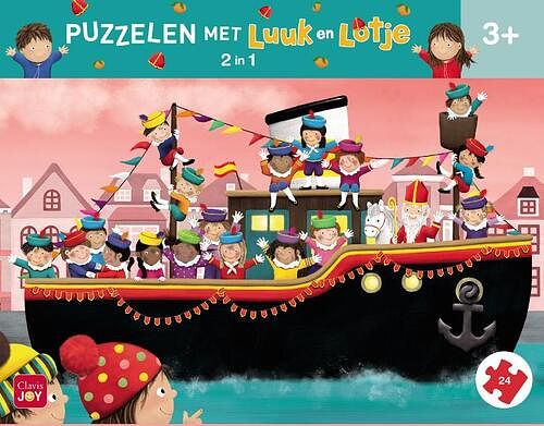 Foto van Puzzelen met luuk en lotje. 2-in-1-puzzel sinterklaas - overig (5407009981364)