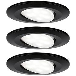 Foto van Paulmann 99991 led-inbouwlamp led led vast ingebouwd 18 w zwart (mat)