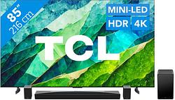 Foto van Tcl qd mini-led 85c81b (2024) + soundbar