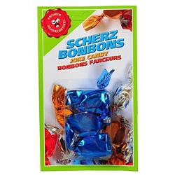 Foto van 3x fopartikelen blauwe mond fun bonbons - fopartikelen