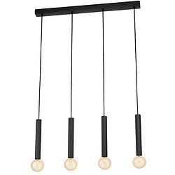 Foto van Eglo cortenova - hanglamp - e27 - 84 cm - zwart