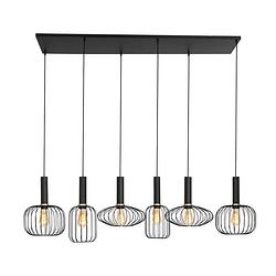 Foto van Steinhauer hanglamp mexlite aureole 3072zw zwart