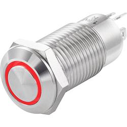 Foto van Tru components tc-7494672 tc-gq12-ch-10ze/j/r/12v/s druktoets 36 v/dc 1 a 1x uit/aan continu rood ip40 1 stuk(s)