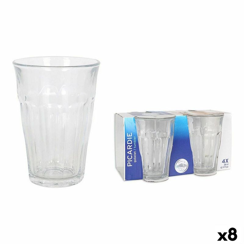 Foto van Glazenset duralex 1029ac04 kristal 4 onderdelen 360 ml (8 stuks)