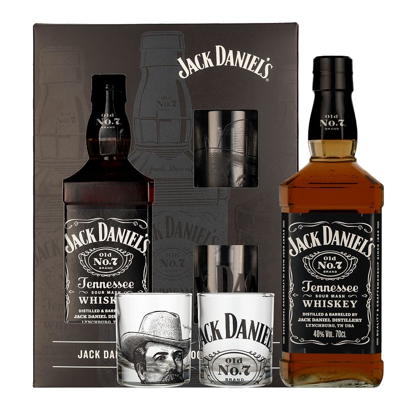 Foto van Jack daniel'ss + 2 glazen 2022 edition 70cl whisky