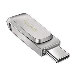 Foto van Sandisk dual drive ultra 3.1 luxe 32gb (usb-c) usb-sticks zilver