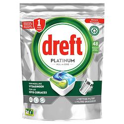 Foto van Dreft platinum all in one vaatwastabletten 48 stuks