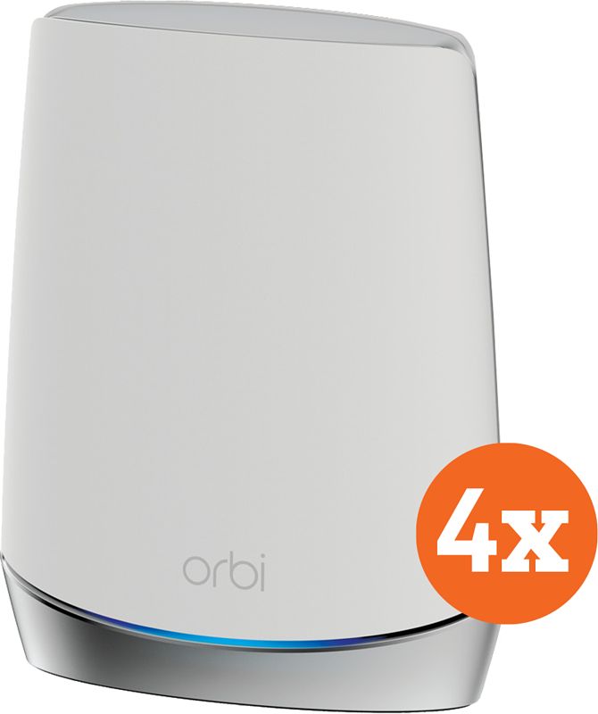 Foto van Netgear orbi rbk753 mesh wifi 6 (4-pack)