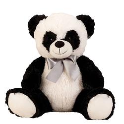 Foto van Panda beer knuffel van zachte pluche - 30 cm zittend/55 cm staand - knuffeldier