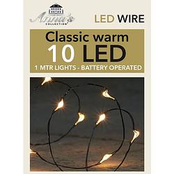 Foto van Anna collection lichtdraad - zwart - met 10 leds - warm wit - 100 cm - lichtsnoeren