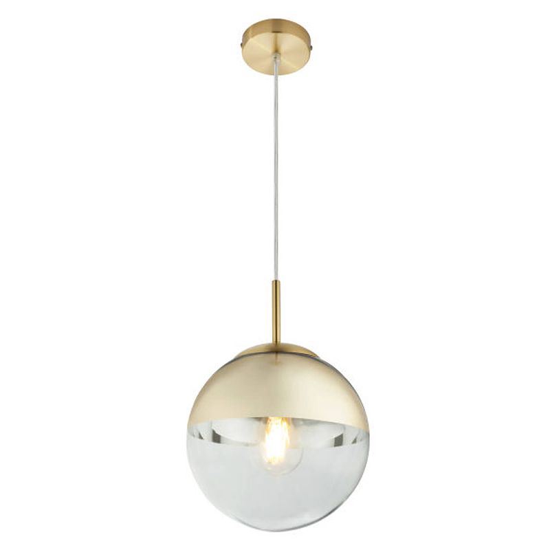 Foto van Klassieke hanglamp varus - l:20cm - e27 - metaal - goud