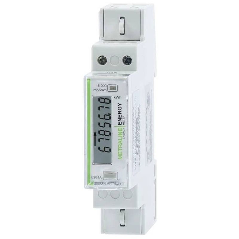 Foto van Gossen metrawatt u281b metraline energy kwh-meter 1-fase digitaal conform mid: ja 1 stuk(s)