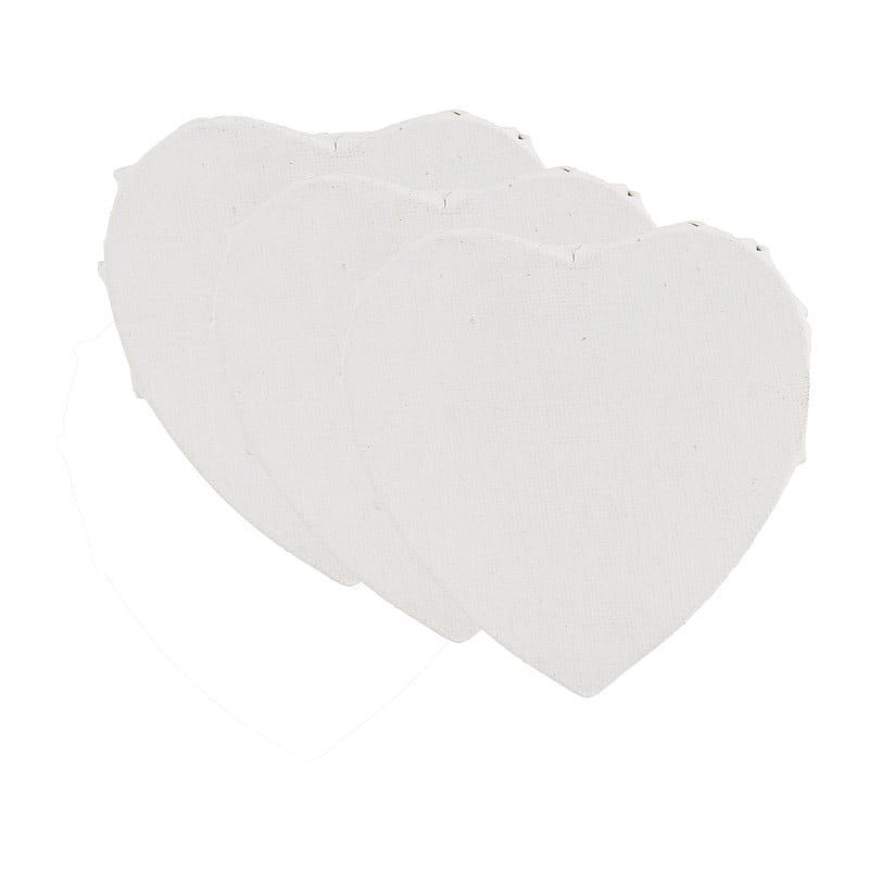 Foto van Schildersdoek hart - set van 3 - 10 cm