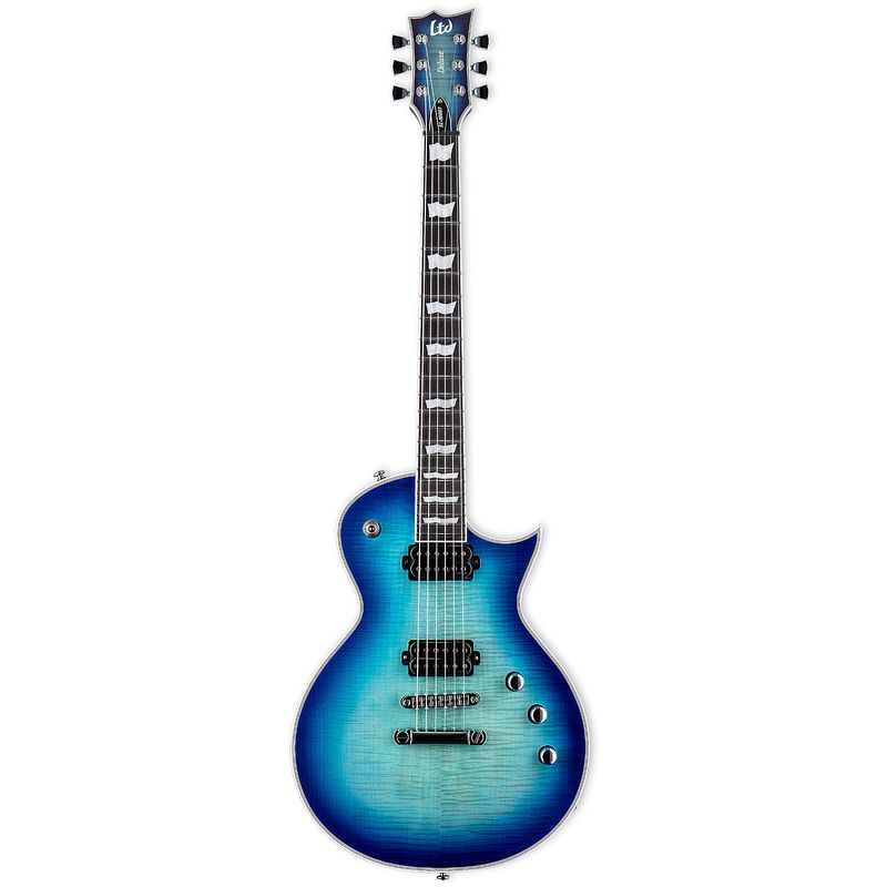 Foto van Esp ltd deluxe ec-1000t ctm violet shadow elektrische gitaar