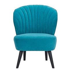 Foto van Fauteuil ventura - stof - turquoise - leen bakker