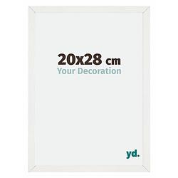 Foto van Fotolijst 20x28cm wit geveegd mdf mura