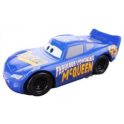 Foto van Mattel disney cars 3 auto lightning mcqueen blauw 12 cm