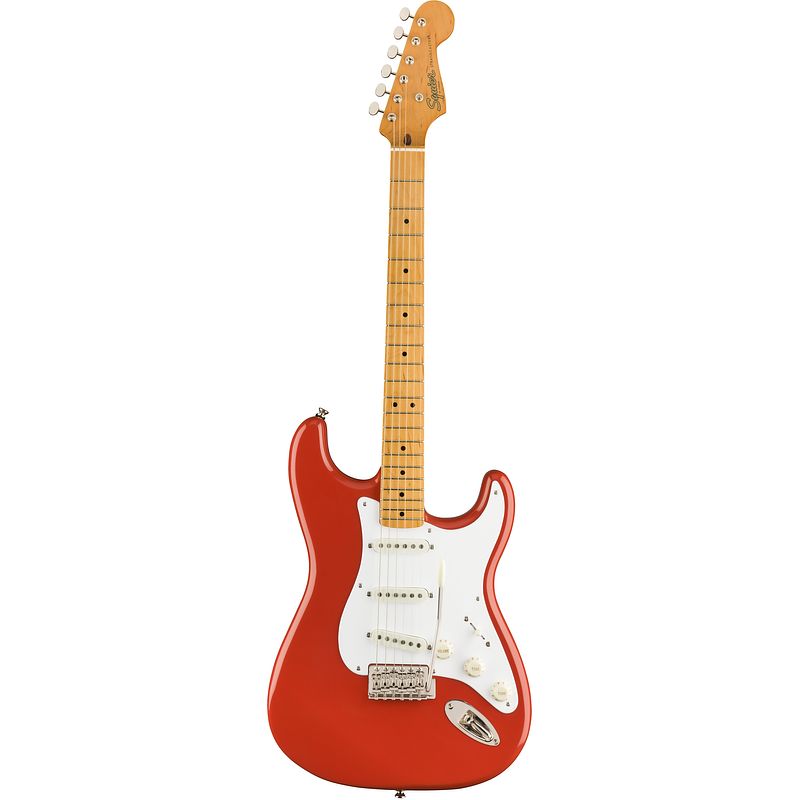 Foto van Squier classic vibe 50s stratocaster fiesta red mn