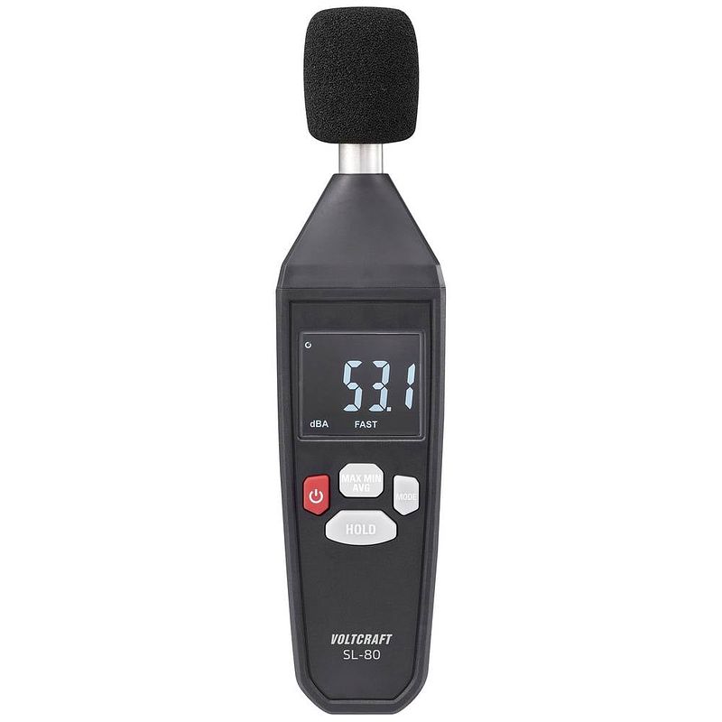 Foto van Voltcraft sl-80 decibelmeter 30 - 130 db 31.5 hz - 8 khz