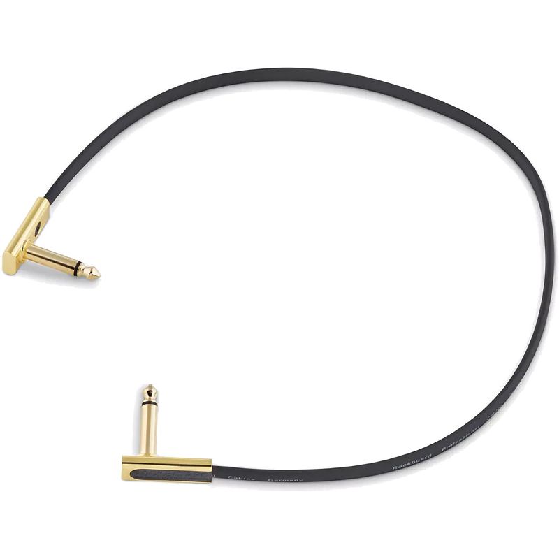 Foto van Rockboard gold series flat patch cable zwart 45 cm