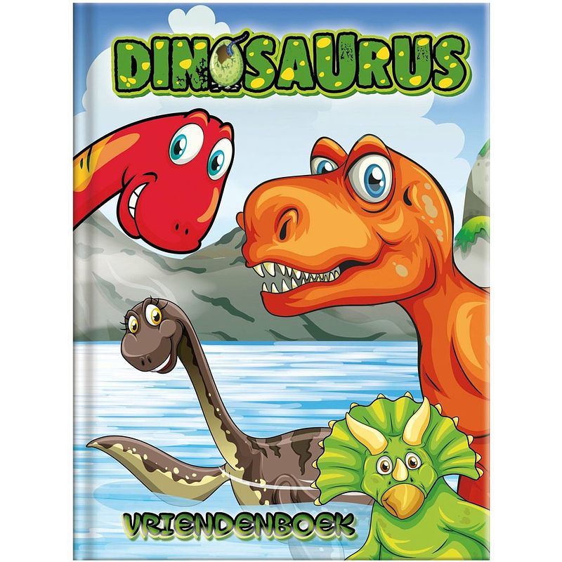 Foto van Dinosaurus dino vriendenboek - 80 pagina'ss - harde kaft