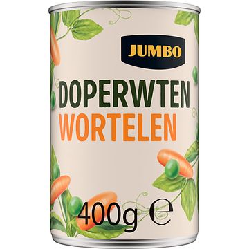 Foto van Jumbo doperwten wortelen extra fijn 400g