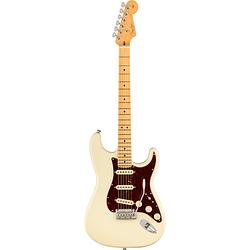 Foto van Fender american professional ii stratocaster olympic white mn elektrische gitaar met koffer