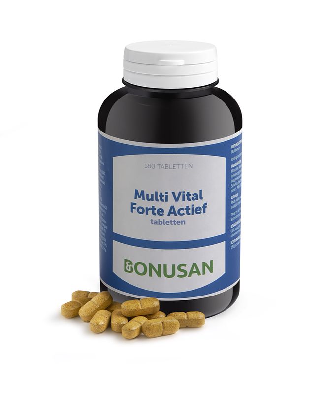 Foto van Bonusan multi vital forte actief tabletten 180st