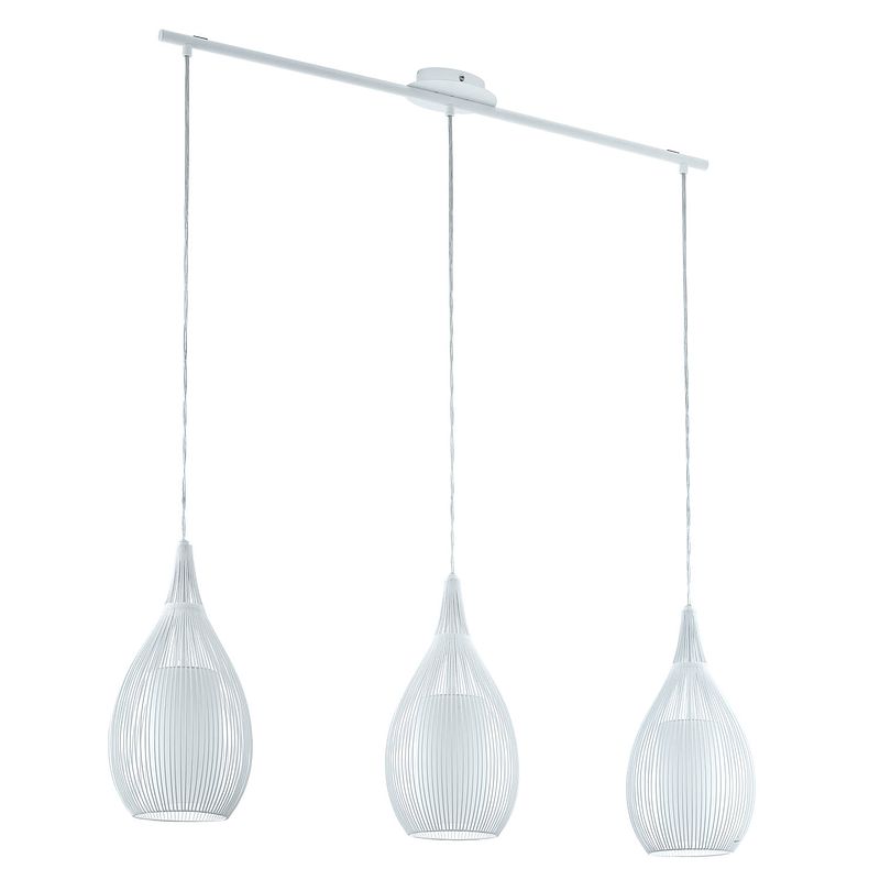 Foto van Eglo razoni - hanglamp - 3 lichts - lengte 990mm. - wit