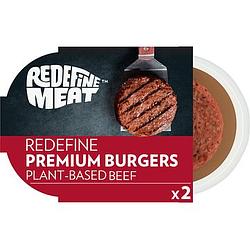 Foto van Redefine premium burger, 2 stuks, 240 g, diepvries bij jumbo