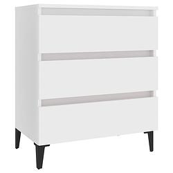 Foto van Vidaxl dressoir 60x35x69 cm spaanplaat wit