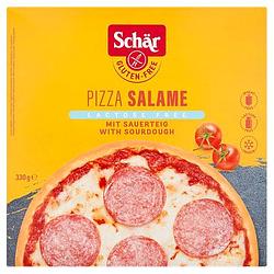 Foto van Schar pizza salami lactose en glutenvrij 330g bij jumbo