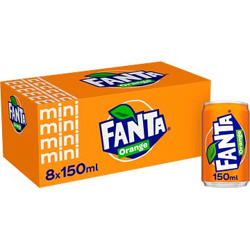 Foto van 2e halve prijs | fanta orange mini 8 x 150ml aanbieding bij jumbo