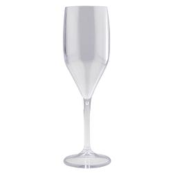 Foto van Champagne/prosecco flutes glazen transparant 150 ml van onbreekbaar kunststof - champagneglazen