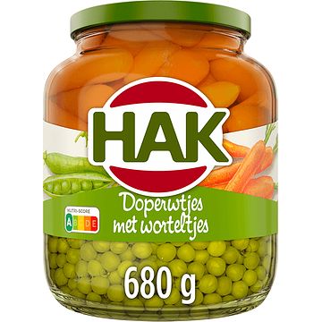 Foto van Hak doperwtjes met worteltjes 680g bij jumbo